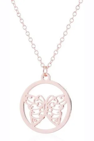 Amodi 24/7 Jewelry Collection Vlinder Ketting - Cirkel
