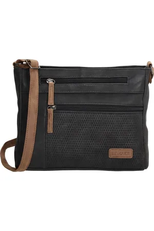 Beagles Brunete Crossbody Schoudertas - Handige Ritsvakken
