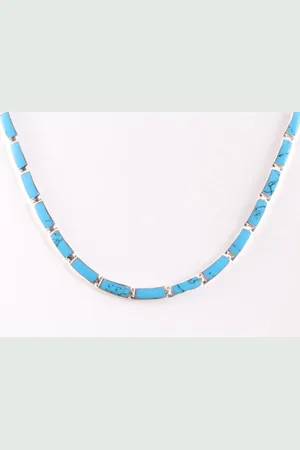 AsiAsia Zilveren collier met blauwe turkoois