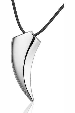 Montebello Ketting Tooth - 316L Staal - Leer - 45x20mm - 50cm