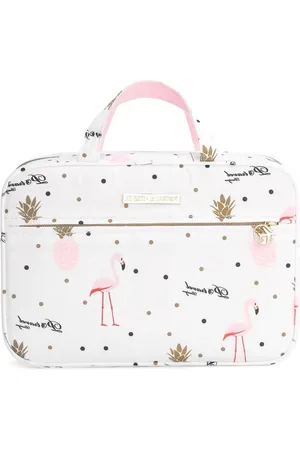 Merkloos Grote Waterdichte Make-up Tas Organiser Flamingo Patroon - Dizdvizd Toilettas voor Vrouwen Toilettas met haak