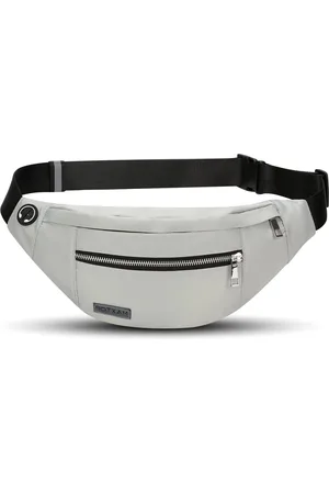 Merkloos Heuptasje Outdoor Grote Mobiele Telefoontas Sport Waterdichte Running Belt Schoudertas Geldgordel voor kamperen Wandelen Fitness Fiets 4-zakken met rits
