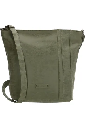 Enrico Benetti Lauren 66431 Dames schoudertas crossbody tas - Olijf