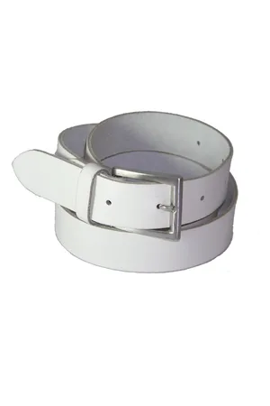 Flores Lederwaren 100% Leren Riem, 3 cm. Breed, maat 105 cm, Totale lengte 120 cm, .