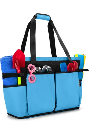 Merkloos Grote net-strandtas, extra grote strandtas voor stranduitstapjes (patent aangevraagd)