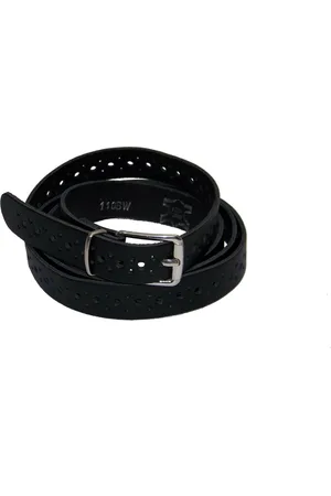 Flores Lederwaren 100% leer- 2 cm breed - Damesriem met gaatjes - - taillemaat 115 cm.