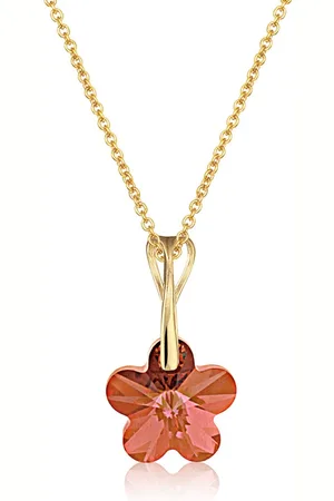 Montebello Ketting Beau BG93 - 925 Zilver Verguld - Swarovski® - Ø12mm - 40cm
