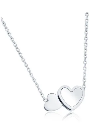 Cilla Jewels Ketting Double Heart Verzilverd
