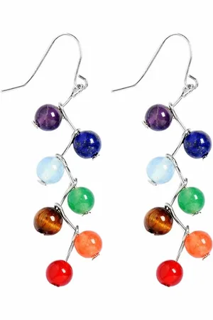 Fako Bijoux® Oorbellen - Chakra Reiki - Multicolour 2