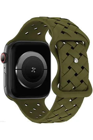 Beline Pasek Apple Watch Silicone Woven 38/40/41mm oliwkowy /oliver box