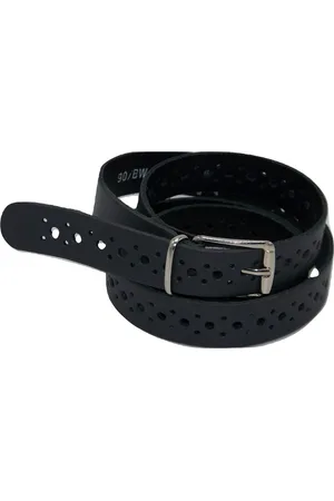 Flores Lederwaren 100% leer- 2 cm breed - Damesriem met gaatjes - - taillemaat 105 cm.