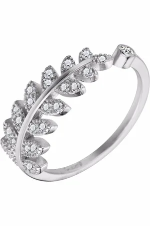 Amodi 24/7 Jewelry Collection Blad Ring Diamantjes Verstelbaar - Verstelbare Ring