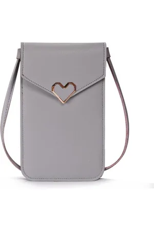 Amodi Mobiele Telefoon Tasje Vrouw Meisje - Crossbodytas - Telefoontasje - Hart sluiting - - 20 x12 x 0.50 (H x B x D)