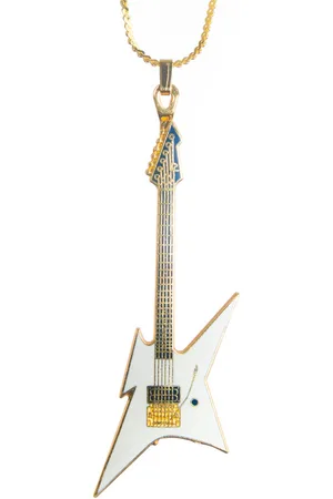 Aim Halsketting BC Rich Ironbird gitaar, wit