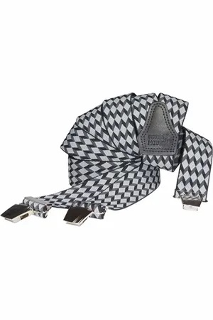 Pierre Mouton Escher Bretel - Bretels - Volwassenen - Heren - - 140cm - 3 brede clips - XL - XXL