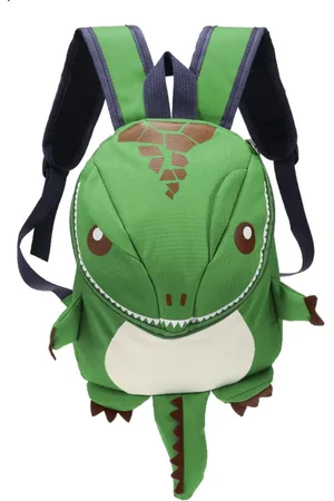 KIMU Rugtas Dino - Kleine Rugzak Dinosaurus Monster Tas Draak T-Rex - Rugtasje Veilige Schooltas Kinderen Kindertas Kinder Gymtas Kind Klein Festival
