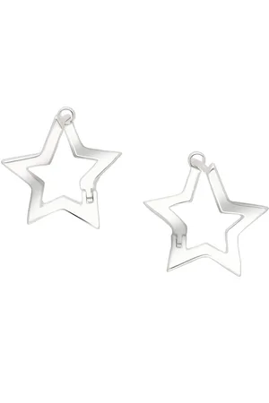 EAR IT UP Oorbellen - Oorringen - Ster - Voor - Achter - 925 sterling - 17 x 16 x 1,5 mm - 1 paar