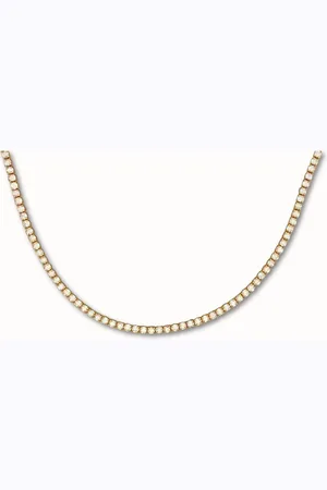 ByNouck Jewelry - Choker Opaal Rhinestones - Sieraden - Vrouwen Ketting - Verguld - Halsketting