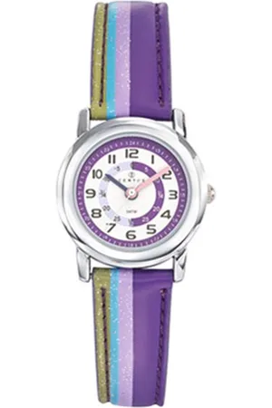 Certus Junior 5/647380 - Horloge - Leer - Paars- 26 mm