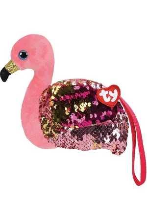 TY Fashion Portemonnee Flamingo Gilda 13 cm Roze/