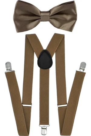 Fako Fashion Bretels Met Vlinderstrik - Volwassen - Dames - Heren - Vlinderdas - Strik - Effen - 100cm