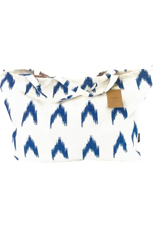 Merkloos Strandtas XXL, familie, extra grote of grote badtas XXL, familie, 40 liter, in mediterrane stijl, shopper voor dames, groot, van stof, met binnenvoering
