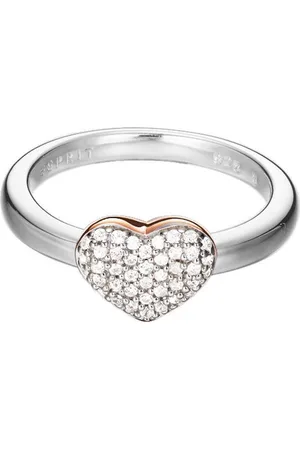 ESPRIT ESRG92356B160 - Love Swing Ring - Zilver - Roségoudkleurig