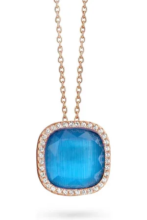 Velini Jewels P6451BLU -Hanger+Ketting -925 Zilver -Gekleurde Cubic Zirkonia