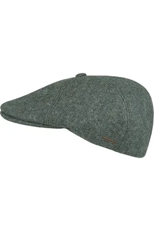 Hatland Cassius wollen flat cap voor heren en dames - - Medium