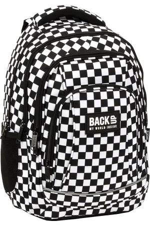 BackUp Rugzak, Black & White - 42 x 30 x 20 cm - Polyester