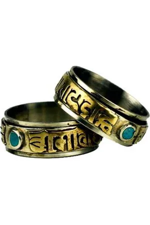 Yogi & Yogini Spinning Ring Om Mani Pad Me Hum maat 7 - M