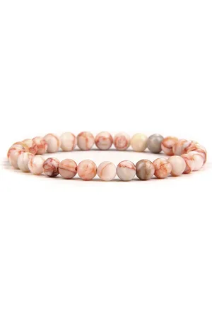 Bixorp Gems Rode Netwerk Jaspis Edelsteen Armband 6mm - Edelstenen Kralenarmband - Spiritueel Cadeau - 18cm