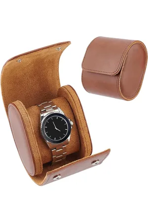 Merkloos Enkele Horloge Case - Horloge Travel Case - Draagbare Horloge Organizer - Mannen - Horloge Display Opslag - Houder - Horloge Rolls Case - Horloge Geschenkdoos - Vaderdag - Verjaardagscadeau