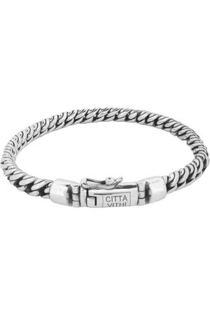 Jonline Citta Vithi Zilveren Ambachtelijke Buddha Armband model 7 maat L