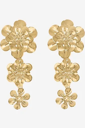 Margot Bardot Andrea Flower Oorbellen Gold