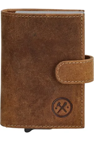 Hide & Stitches Idaho Safety Wallet - - 100% Leer