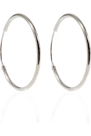 Zilver En Oorringen 30 mm - Dames en Oorringen - en Dames Oorbellen - Echte Oorbellen - Amona Jewelry