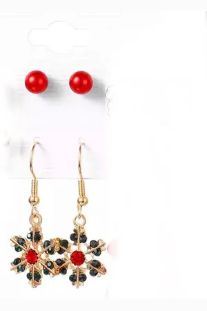 Akyol Kerst oorbellen – ijsster oorbellen – kerst - oorbellen kerst -ijssteroorbellen - kerst accessoires – kerst – kerstmis – Christmas - kerstboom oorbellen - oud en nieuw – kerst accessoire – kerst – feestdagen