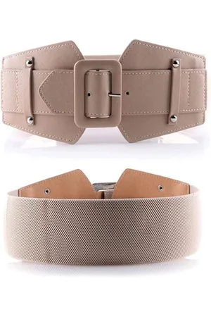 Amodi Brede Vrouwen Riem - Elastische Damesriem - Stretch - Modern - Jurk - Jas - Vest - Tailleband - Modern