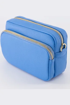 Merkloos Tasje- crossbody-leer- -hip