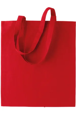 Merkloos 5x stuks basic katoenen schoudertasje in het 38 x 42 cm met lange hengsels - Boodschappentassen - Goodie bags