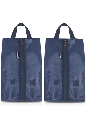 Merkloos Schoenentas voor op reis, waterdicht TPU-mesh, robuuste YKK-ritssluiting, vuilafstotende schoenenzak, schoenenorganizer met ritssluiting, voor op reis of voor het opbergen thuis, , verpakking van 2 stuks, schoenentas