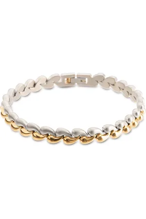 Boccia Titanium 03056-02 Dames Armband - Schakelarmband - Sieraad - - Fantasie - 8 mm breed - 20 cm lang