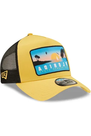 Merkloos Location Patch Blush Sky A-Frame Adjustable Trucker Cap - Florida Sunshine Style