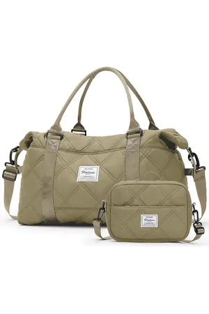Merkloos Reistas voor dames, sporttas, 40 x 20 x 25 cm, handbagage, tas, weekendtas, zwemtas, waterdichte reistas, duffle bag, fitnesstas, trainingstas voor vrouwen, voor reizen, gym, I8