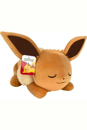 Merkloos 45-cm slapend Evoli pluche - officiële Pokémon merchandise