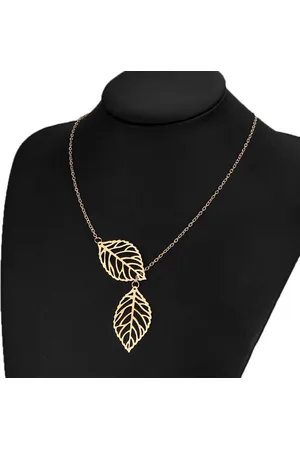 Joboly Blad Blaadje Bloem Veer Ketting Verstelbaar - Dames - - 45 cm