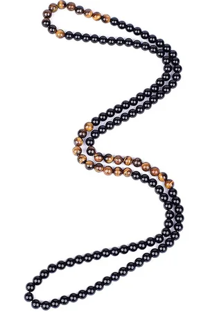WiseGoods Luxe Edelsteen Kralenketting - Edelstenen Kralen Ketting - Kettingen - Energie Sieraad - Tijger Oog Sieraden - 50cm