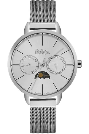 Lee LC06482.330 - Horloge - Analoog - Dames - Milanees band - Zilverkleurig