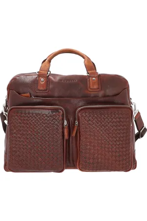 Bugatti Reistas met laptopvak Woven Weekender Bruine
